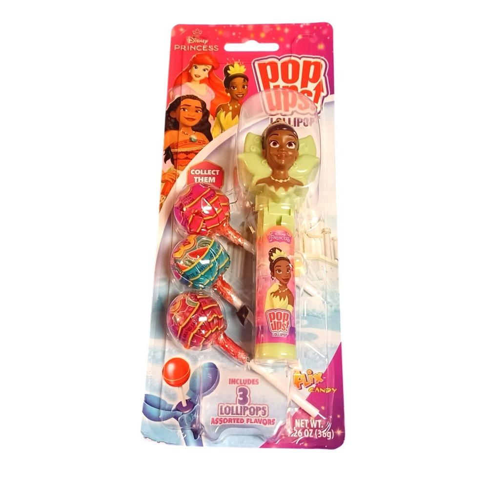 NEW Disney Princess Tiana The Princess and the Frog Flix Pop Ups Lollipop Holder